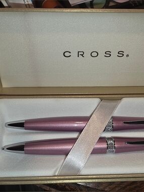 New PINK CROSS PEN & PENCIL SET
